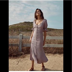 Christy Dawn Lennon Peasant Dress Mauve Sz XXSMALL